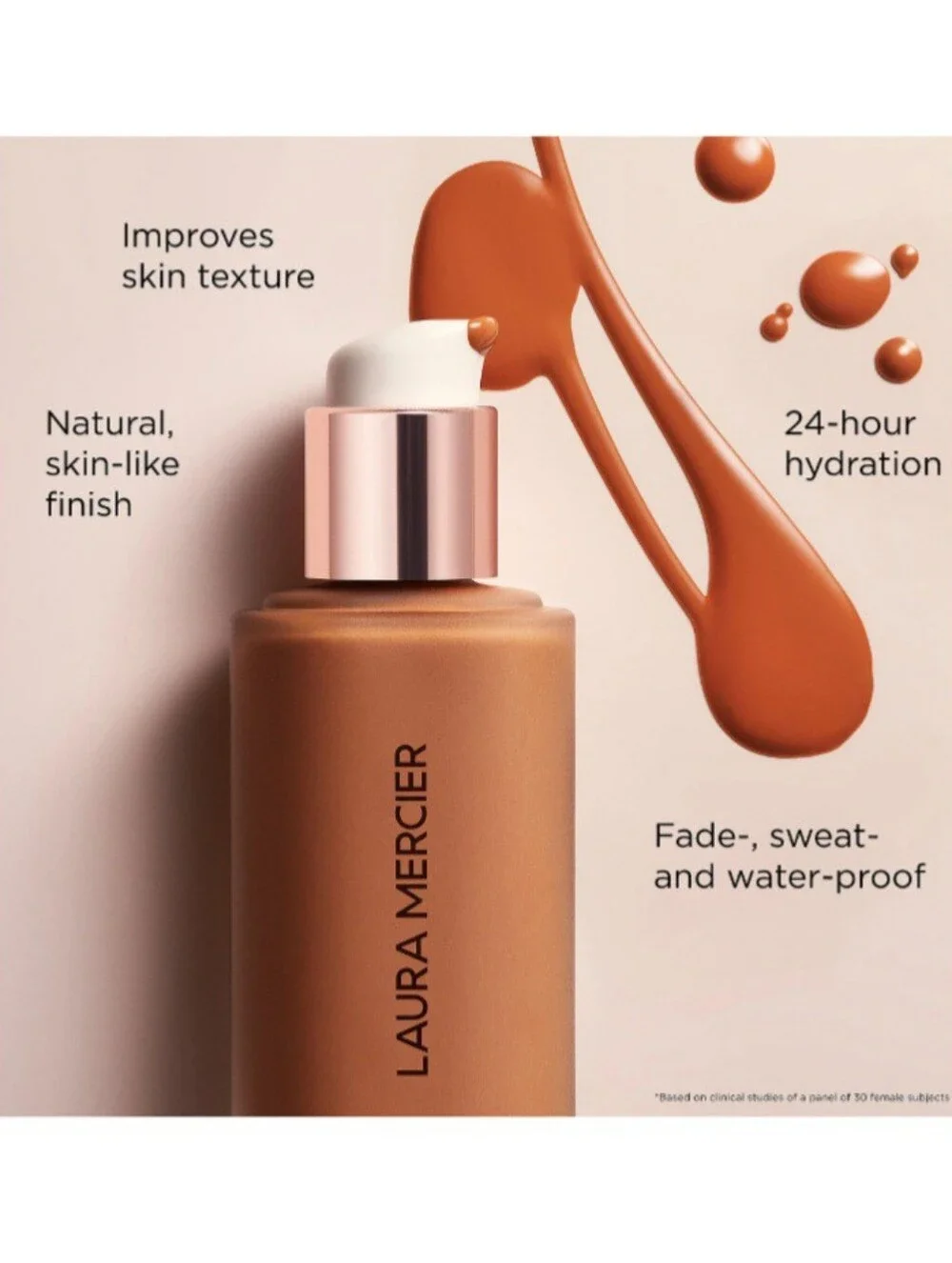 LAURA MERCIER Real Flawless Weightless  Perfecting Foundation 2W1 Macadamia